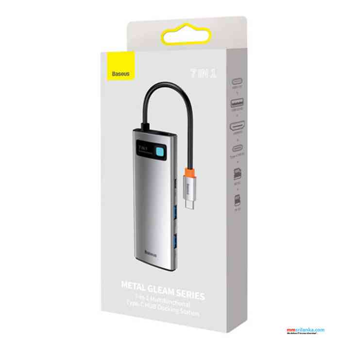 Baseus 7-in-1 Type-C Hub Metal Gleam Series Multifunctional Docking Station